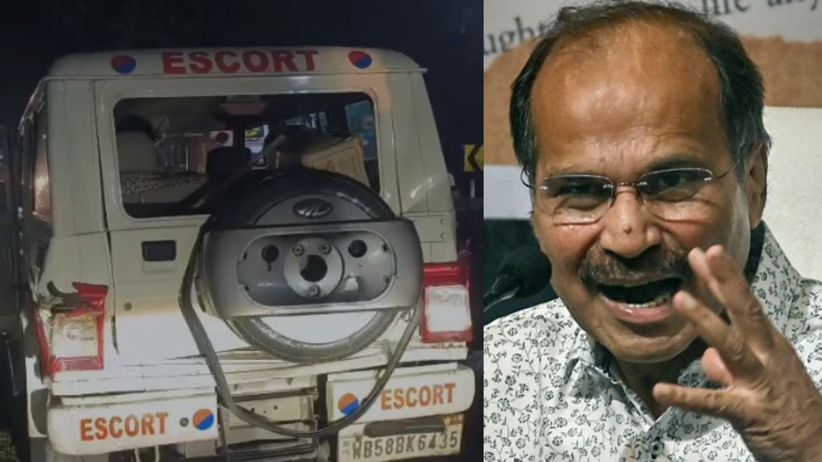 অধীরের কনভয়ে ট্রাকের ধাক্কা, কংগ্রেসের অভিযোগ, 'খুনের ষড়যন্ত্র'