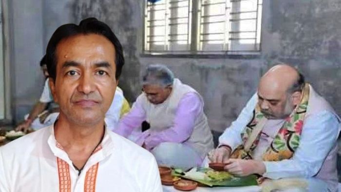 নবীন বিশ্বাস, তাঁর বাড়িতেই ২০২১-এ শাহের মধ্যাহ্নভোজ