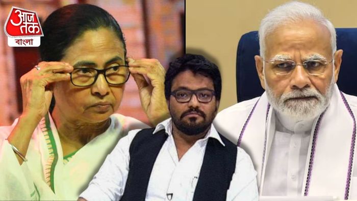 মমতা বন্দ্যোপাধ্যায়, বাবুল সুপ্রিয় ও নরেন্দ্র মোদী