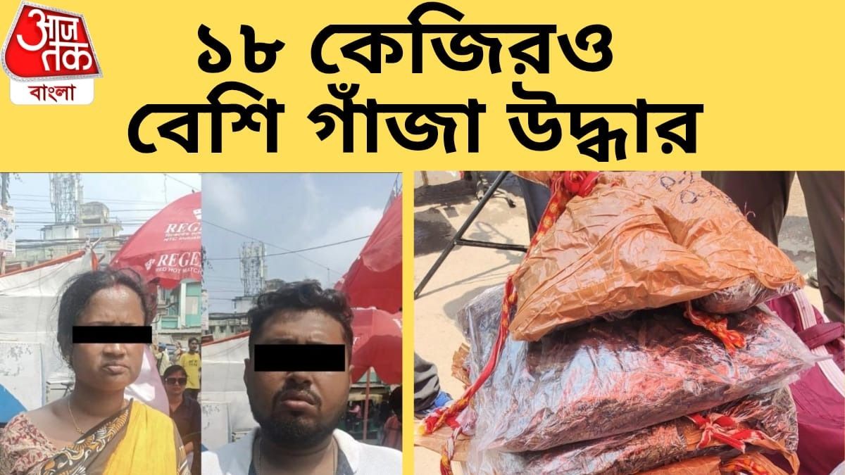 কলকাতায় বড়সড় মাদক পাচার চক্র ভাঙল পুলিশ, ১৮ কেজি গাঁজা উদ্ধার