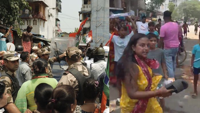 ধাপায় প্রচারে ধুন্ধুমার।-নিজস্ব ছবি