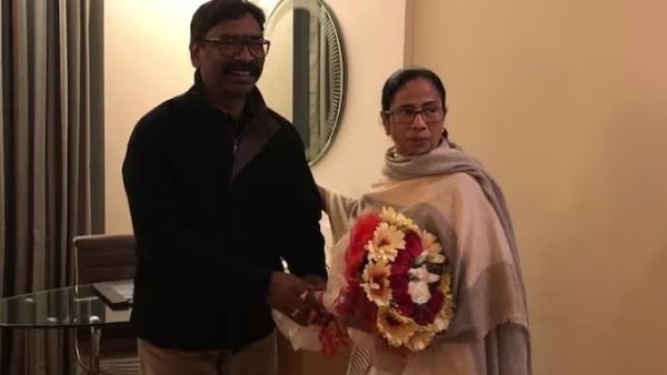হেমন্ত সোরেন ও মমতা বন্দ্যোপাধ্যায় - ফাইল ছবি