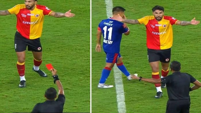 মিগুয়েল ফিগুয়েরাকে লাল কার্ড