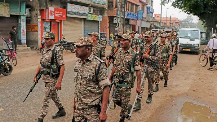 রাজ্যে মোতায়েন কেন্দ্রীয় বাহিনী