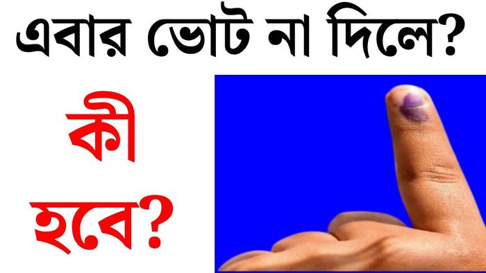 এবার ভোট না দিলে কী হবে?