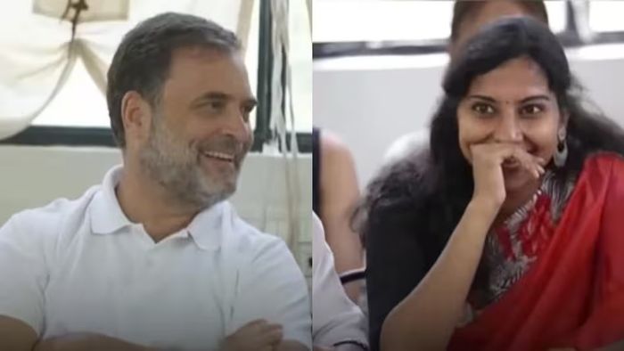 রাহুল গান্ধী ও সেই ছাত্রী