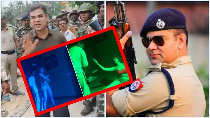 অজয় পাল শর্মা (ইনসেটে: ভাইরাল হওয়া ভিডিওর স্ক্রিনশট)