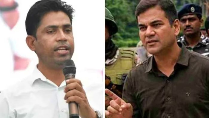 জাহাঙ্গির খান (বাঁ দিকে), অজয় পাল শর্মা (ডান দিকে)