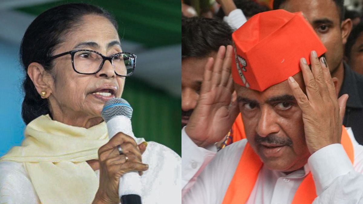 ভবানীপুরে ভোট-পরিদর্শনে মমতা, 'হেরে যাবেন' বলছেন শুভেন্দু