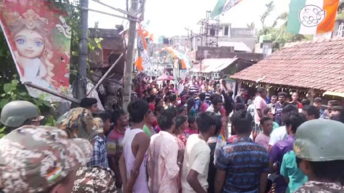 ফলতায় বিক্ষোভ