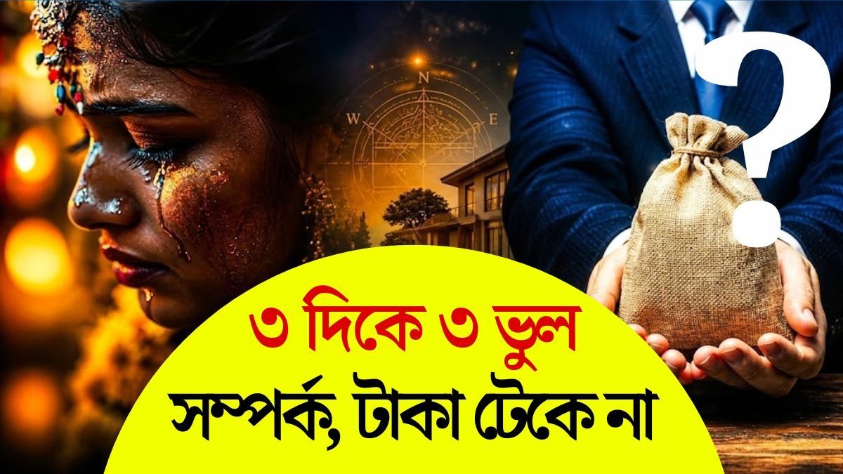 টাকাও টেকে না, বিয়েও টেকে না! বাড়ির এই ৩টি দিক ভাগ্যে কালো ছায়া আনে