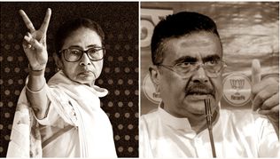 প্রাথমিক ট্রেন্ডে হাড্ডাহাড্ডি লড়াই, সেঞ্চুরি পার ২ দলই, ভবানীপুরে পিছিয়ে মমতা মমতা বনাম শুভেন্দু