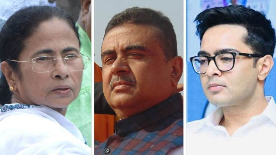 মমতা, শুভেন্দু, অভিষেক 