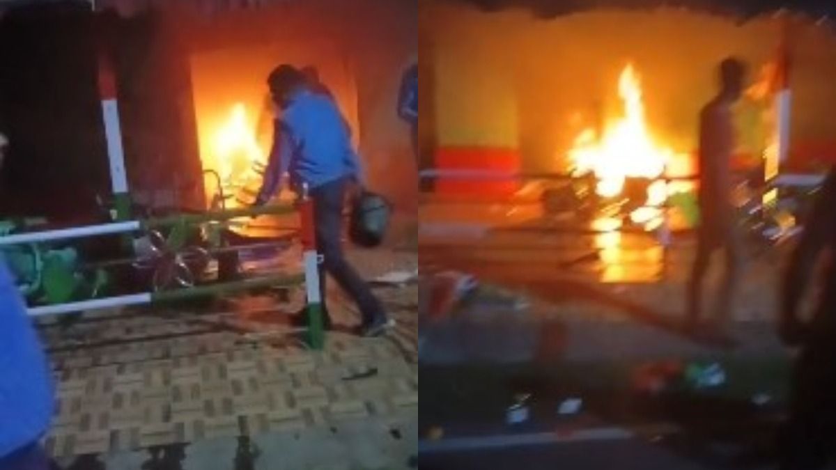 আসানসোল ও বারাবনিতে ভোট পরবর্তী হিংসা, TMC পার্টি অফিসে আগুন