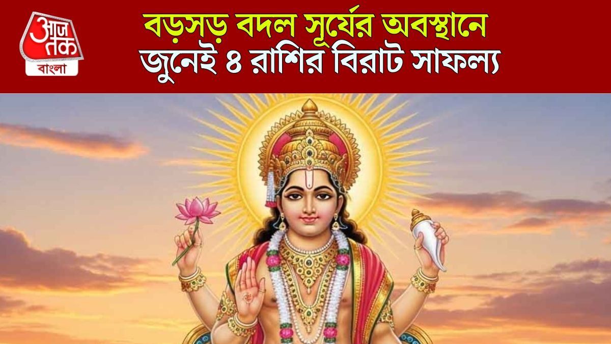 ৮ জুন থেকে ঘুরবে ভাগ্যের চাকা, সূর্য মৃগশিরা নক্ষত্রে যেতেই ৪ রাশির বাম্পার লাভ