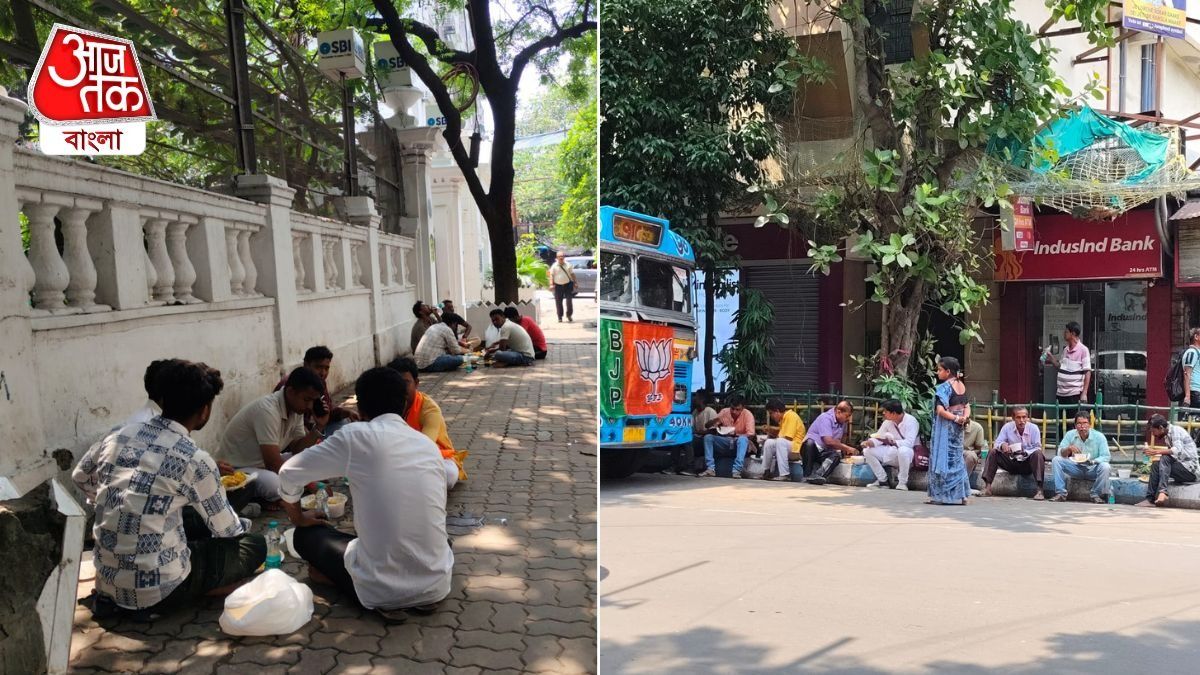 ব্রিগেডফেরত BJP কর্মীদের পাতে বিরিয়ানি, বাঙালি আছে মাছ-মাংসেই