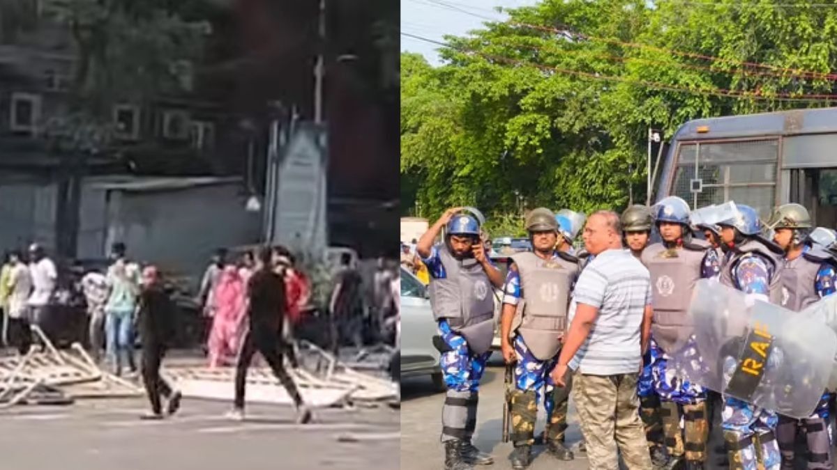 বুলডোজার অ্যাকশনের প্রতিবাদে পার্ক সার্কাসে বিক্ষোভ-ইটবৃষ্টি, পাল্টা লাঠিচার্জ পুলিশের