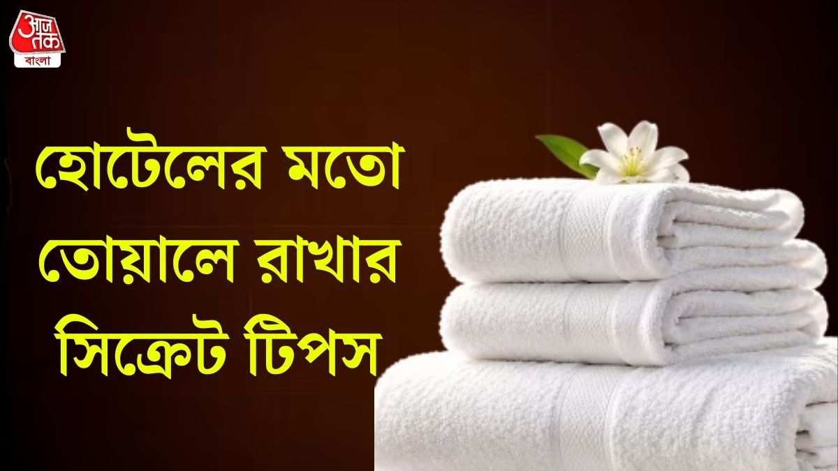 হোটেলের মতো তোয়ালে রাখার টিপস