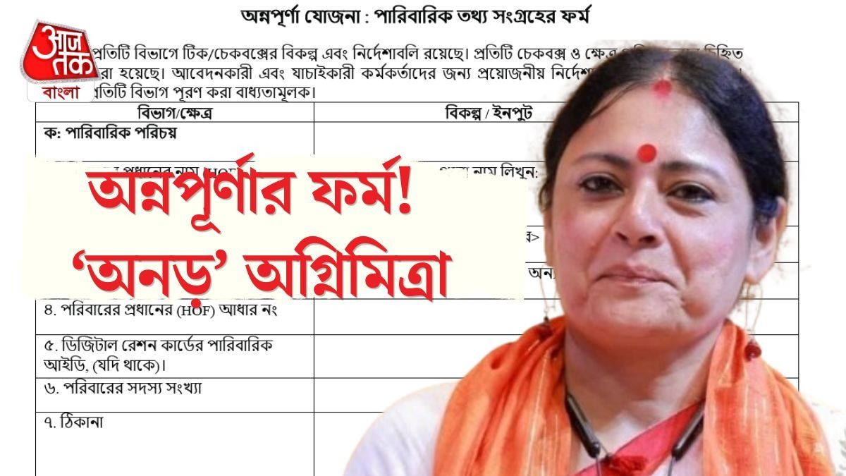 অন্নপূর্ণা ভাণ্ডার পেতে কেন ১২ পাতার ফর্ম ফিলআপ, 'বেশ করেছি,' বলছেন অগ্নিমিত্রা