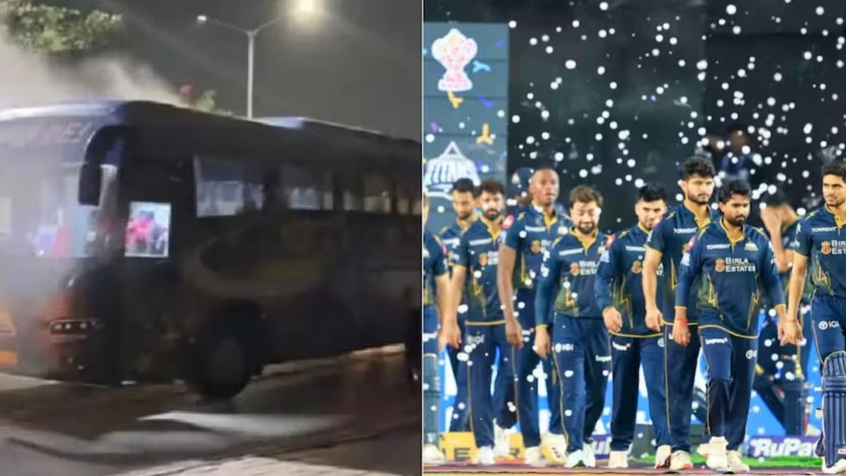 ফাইনালে হারের পরে GT-এর টিম বাসে বড় দুর্ঘটনা, ব্যাপক ধোঁয়া, ভিতরেই ছিলেন প্লেয়াররা