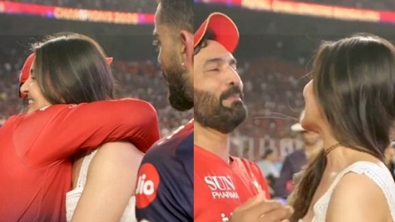 কার্তিককে যখন অনুষ্কা জাপ্টে ধরলেন, বিরাটের মুখখানা তখন দেখার মতো! VIRAL VIDEO