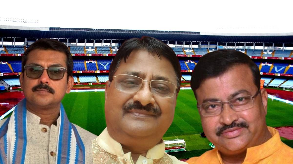 স্বরূপ বিশ্বাস, অজিত বন্দোপাধ্যায় ও বাবুন বন্দ্যোপাধ্যায় 
