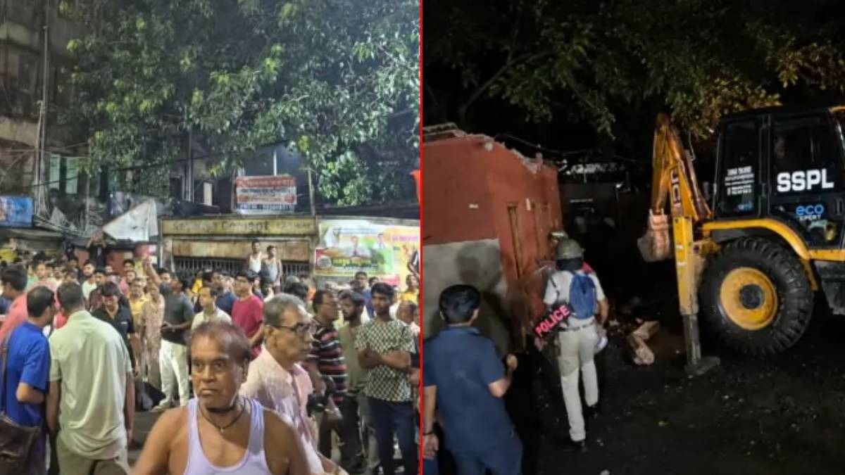 রাতে যাদবপুরে চলল বুলডোজার, প্রতিরোধ ভাঙতে পুলিশের লাঠিচার্জ, আটক সৃজন