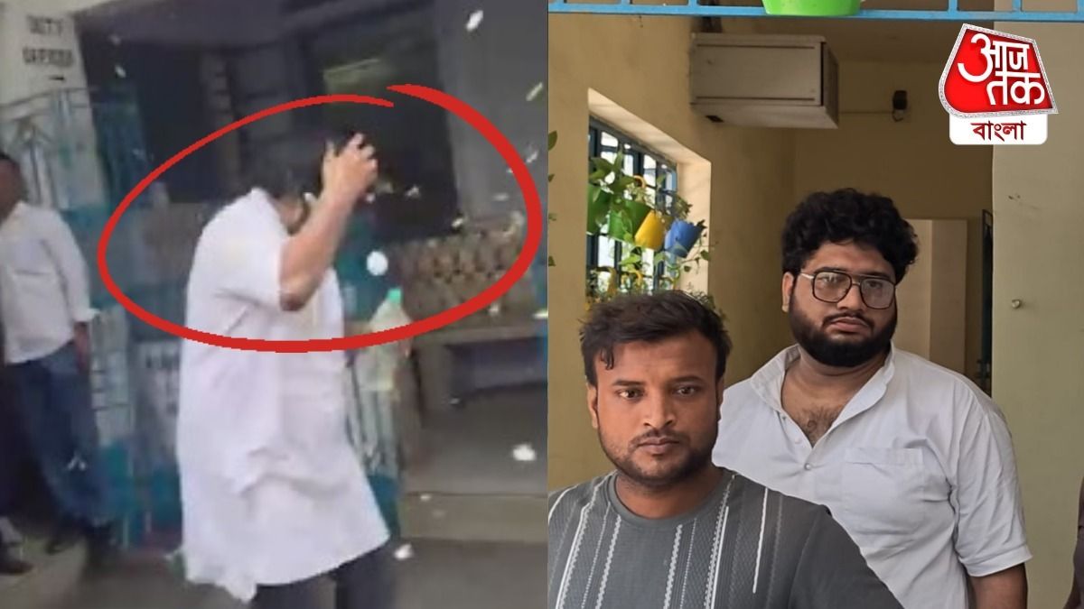 একেবারে অব্যর্থ নিশানা! TMC যুবনেতা পুলিশের গাড়ি পর্যন্ত যেতে যেতেই ডিমের বৃষ্টি, VIDEO VIRAL