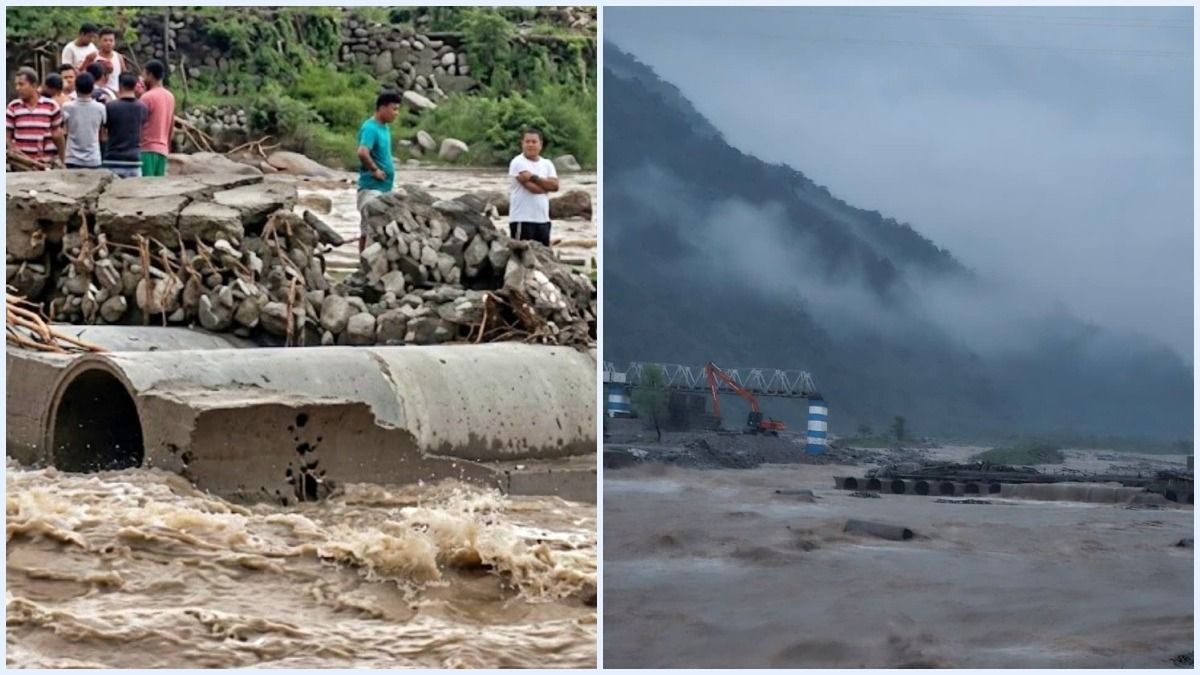 ব্যাপক ঝড়বৃষ্টি ও ধসে ভাঙল দুধিয়া সেতু, শিলিগুড়ি থেকে মিরিক যাতায়াত বন্ধ 