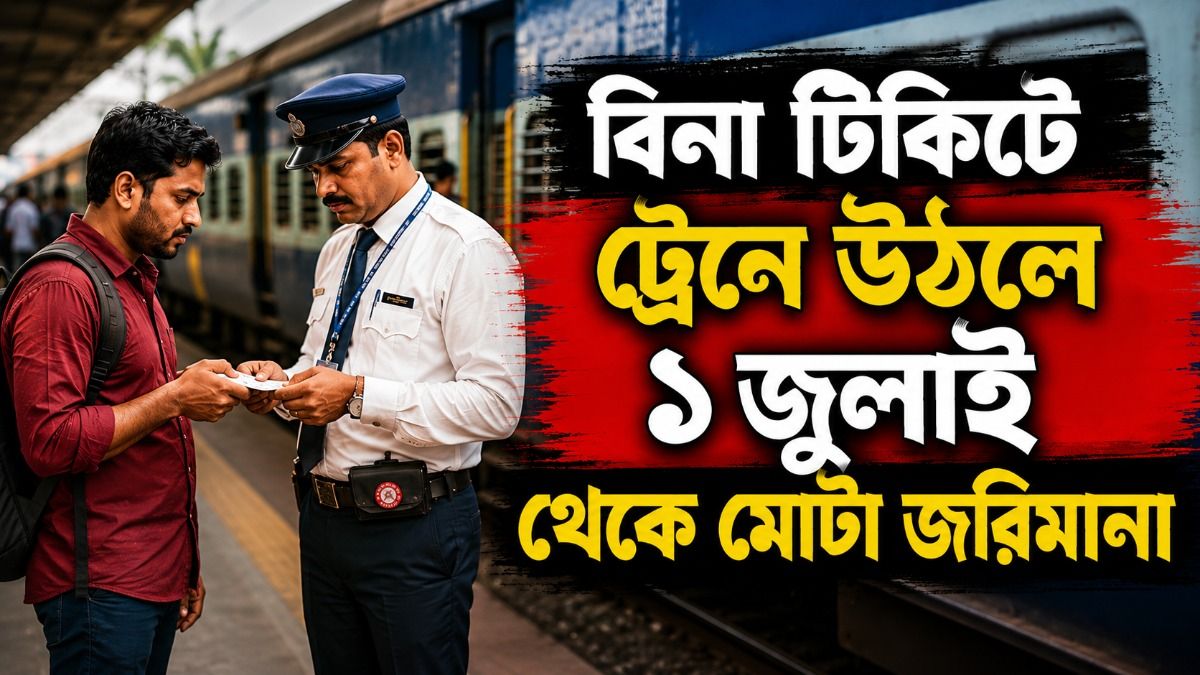১ জুলাই থেকে রেলে জরিমানা বাড়ছে, বিনা টিকিটে ধরা পড়লে এবার কত ফাইন?