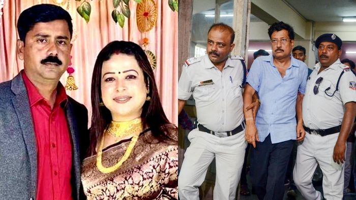 সব্যসাচী দত্ত ও স্বামীর সঙ্গে টিনা ভৌমিক।-সংগৃহীত ছবি