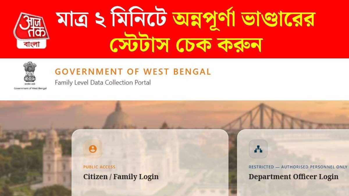 জুলাই মাসে অন্নপূর্ণা ভাণ্ডারের টাকা আদৌ পাবেন? আবেদনের স্টেটাস দেখুন এভাবে