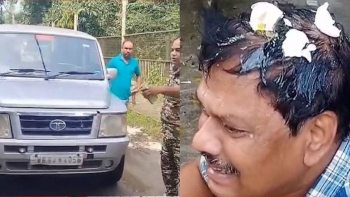 তুফানগঞ্জে প্রাক্তন তৃণমূল নেতা সুব্রত দাসকে লক্ষ্য করে ডিম ছোড়ার অভিযোগ।