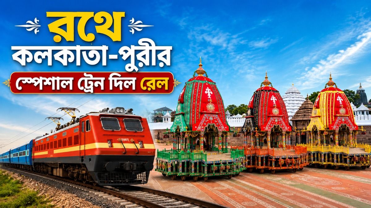 রথে কলকাতা-পুরীর স্পেশাল ট্রেন