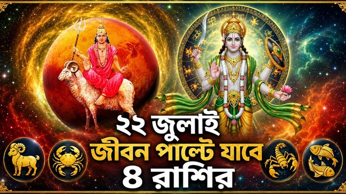 ২২ জুলাই জীবন পাল্টে যাবে ৪ রাশির