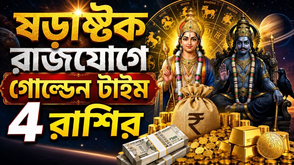 ২৩ জুলাই শক্র ও শনির ষড়াষ্টক রাজযোগ, টাকার বর্ষা দেখবে ৪ রাশি, লাভ লাইফ সেট