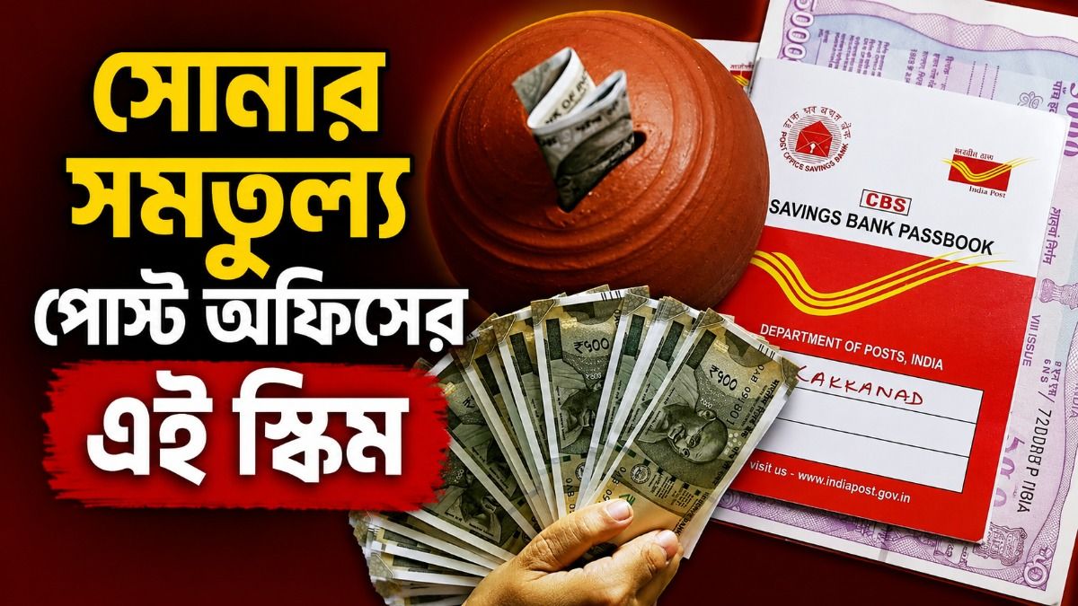 সোনার মতোই লাভজনক Post Office-র এই স্কিম, একবার বিনিয়োগে ৪৪,৯৯৫ টাকা সুদ