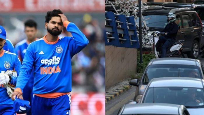 শ্রেয়স আইয়ার ও যানজটে ফেঁসে যাওয়া বাস