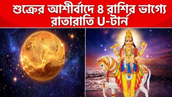 Shukra Gochar Rashifal: এক মাসের মধ্যে ৪ রাশি রাজার ঐশ্বর্য পেতে চলেছেন, শুক্রের আশীর্বাদে দারুণ সময়