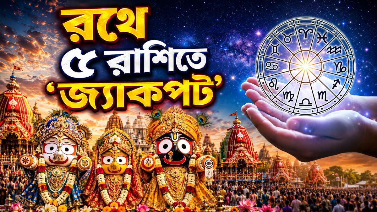 রথযাত্রায় ৫ রাশির বিপুল অর্থ উপার্জন ও উন্নতি, শুভ দিনে সূর্য-চন্দ্র যোগে জ্যাকপট