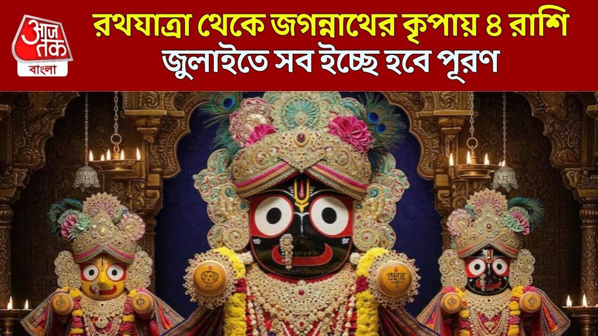 রথযাত্রায় মা লক্ষ্মীর কৃপা, ৪ রাশিকে সোনায় মুড়িয়ে রাখবেন স্বয়ং জগন্নাথ 