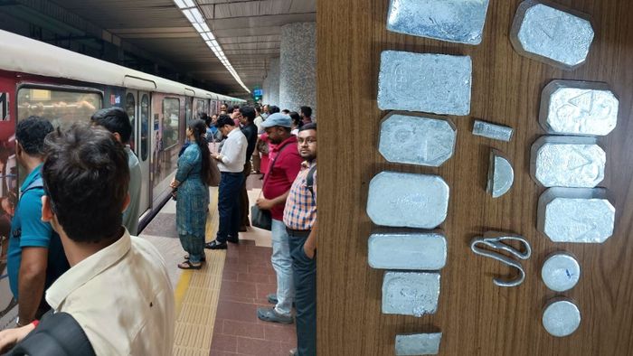 হাওড়া মেট্রো স্টেশনে রুপো উদ্ধার।-ফাইল ছবি