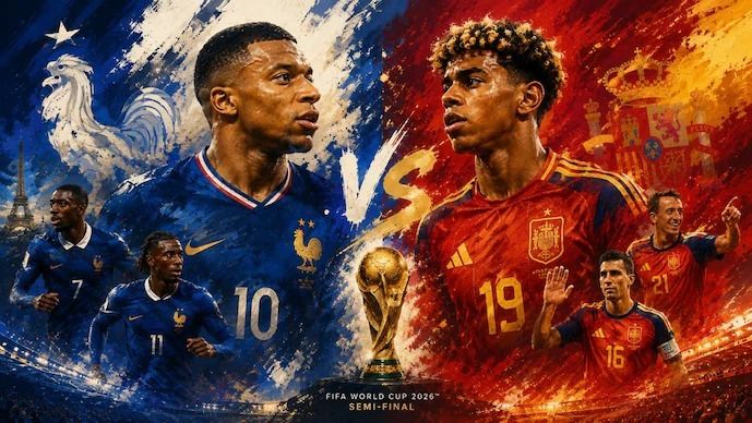 World Cup 2026 Semifinal Spain Vs France Live: বিশ্বকাপ ফুটবল ফাইনাল ২০২৬: ফ্রান্স বনাম স্পেন, কারা করবে বাজিমাত?