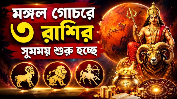 Mangal Gochar 2026 Effects: মঙ্গল গোচরে ৩ রাশির সুসময় শুরু হচ্ছে, যাতে হাত দেবে তাই সোনা