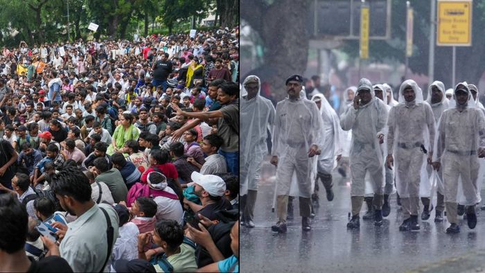 সিজেপি-এর অভিযানে পুলিশের লাঠিচার্জ