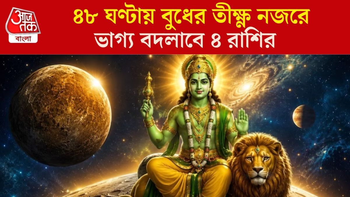 বুধের সোজা নজর ৪ রাশিতে, ৪৮ ঘণ্টার মধ্যে গাড়ি-বাড়ি-টাকা সব পাবেন
