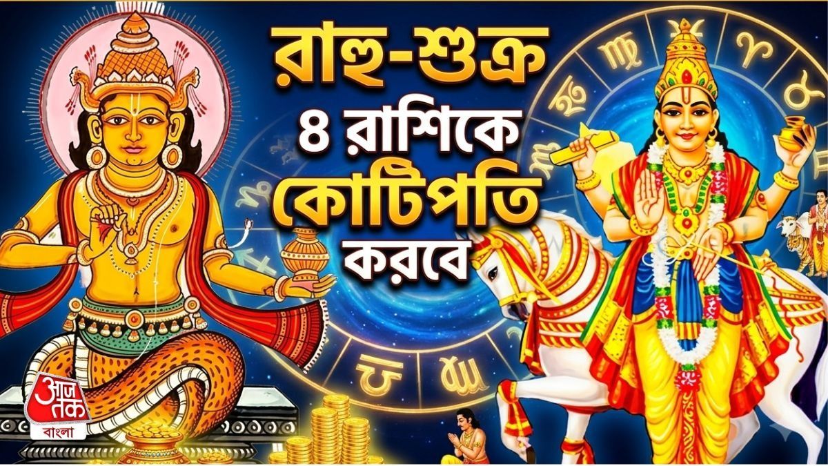অগাস্টের শুরুতেই শুক্র-রাহুর শক্তি বাড়বে দ্বিগুণ, পুজোর আগেই অঢেল টাকা ৪ রাশির হাতে