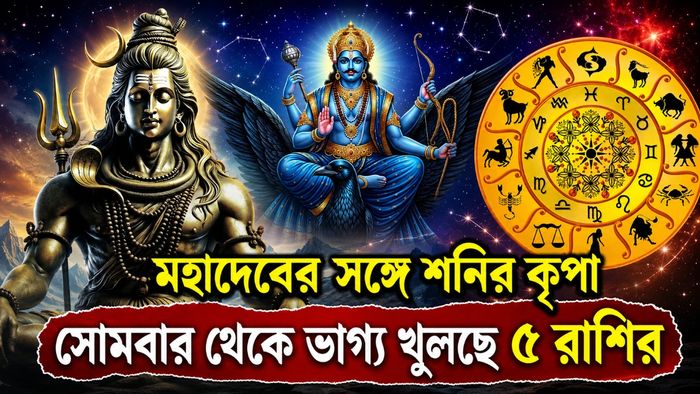 সোমবার থেকে ভাগ্য খুলছে ৫ রাশির