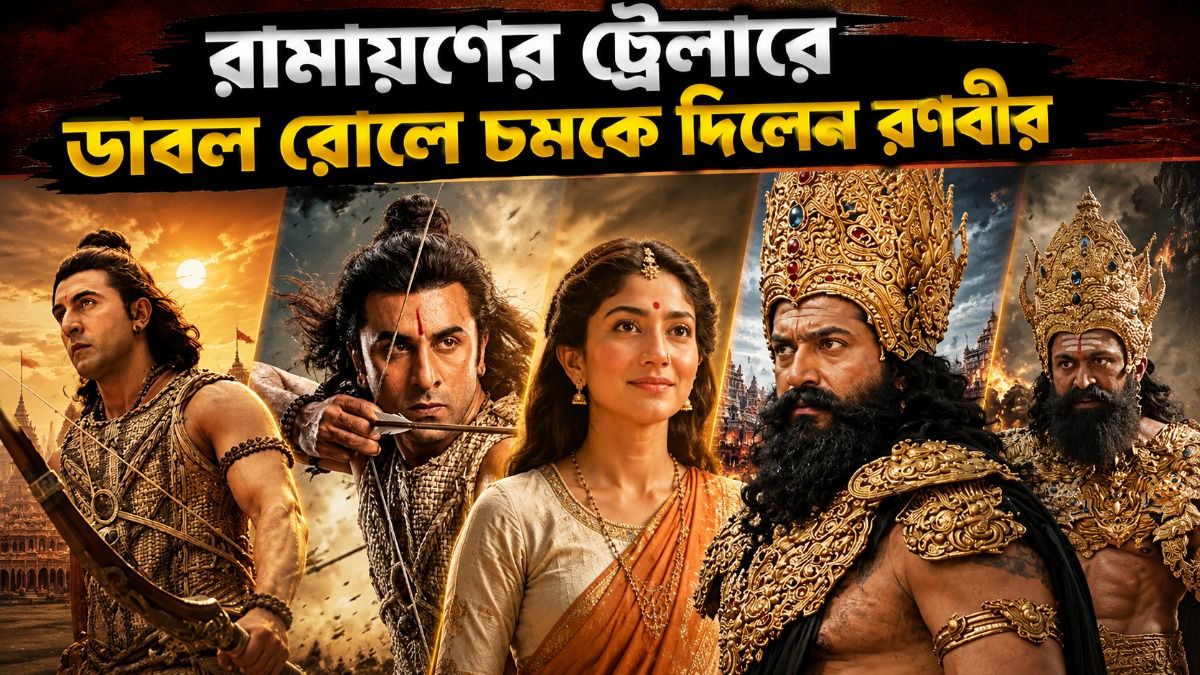 রামায়ণে 'রাম' রণবীরের ডাবল রোল, হমুনান, জটায়ু কারা? ট্রেলারে বিরাট চমক!