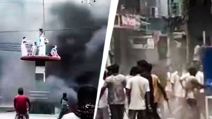 ফের জ্বলছে নেপাল